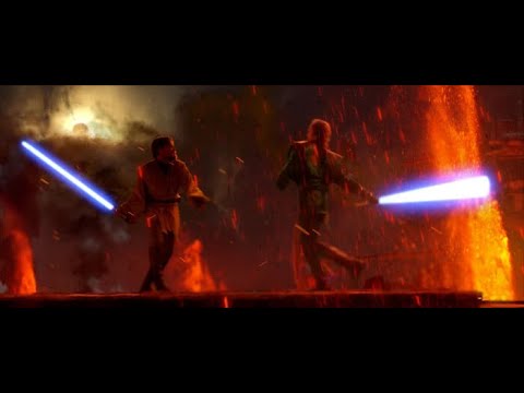 Obi Wan Kenobi vs Anakin Skywalker - A Jedi's Fury Remastered - YouTube