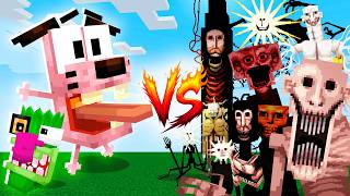 CORAJE EL PERRO COBARDE vs TODO DOCTOR NOWHERE en Minecraft