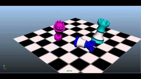 Maya Chess Piece Animation