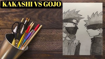 I Drew Kakashi vs Gojo — Easy Tutorial for Beginners (Step-by-Step!) 