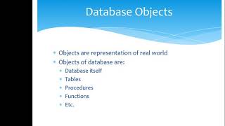 Chapter 1, part 5: How to create database