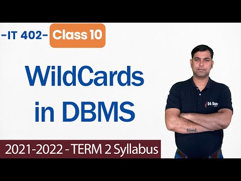 Wildcards in DBMS (Practically) - Class 10 IT - Database Management System 10th Class