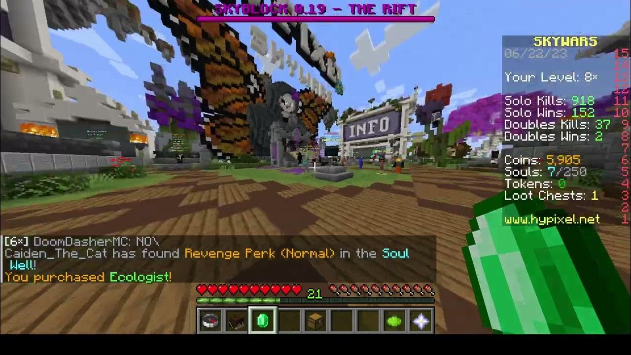 How to buy and equip kits in Hypixel skywars YouTube