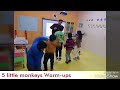 134 - Five little monkeys jumping warm-up - ESL teaching tips