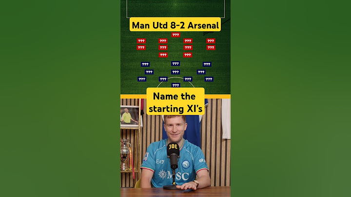 Name the 2011 #manchesterunited vs #Arsenal 8-2 starting XI's?? 🤔