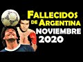 Figuras Fallecidas de Argentina en Noviembre del 2020.
