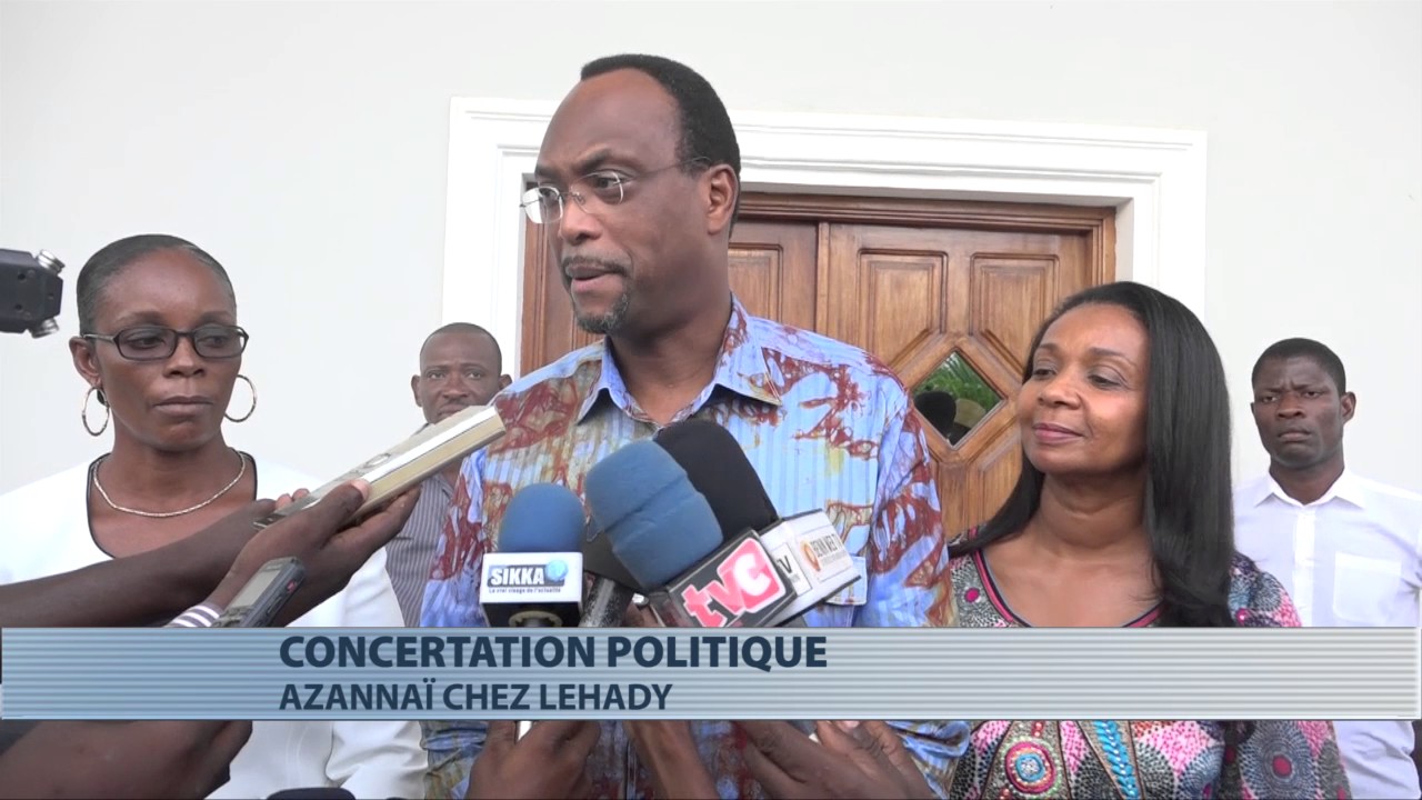 Candide Azannaï en concertation chez Lehady Soglo