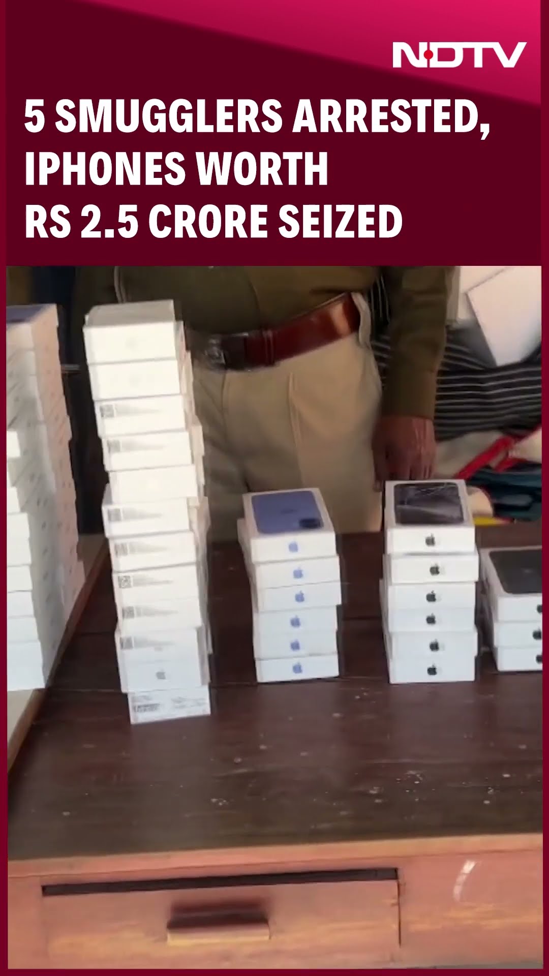 Bihar News | Five Smugglers Arrested, Iphones Worth Rs 2.5 Crore Seized In Rohtas