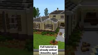 How to build a mansion in Minecraft #minecraft #minecrafttutorial #minecraftshorts #shorts #short