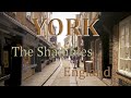 Slow walk along The Shambles looking at the shops - York, England