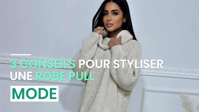 Style Robe pull oversize : comment la porter - Blog mode