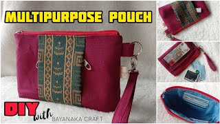 DIY POUCH | MULTIPURPOSE POUCH | TUTORIAL DOMPET | TUTORIAL POUCH SERBAGUNA