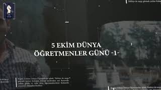 5 Ekim Dünya Öğretmenler Günü