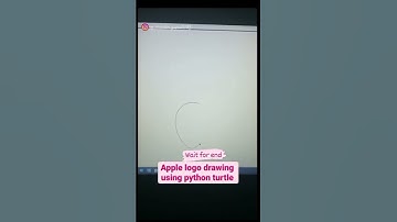 Apple logo drawing using python #python #india #java #technology #trending #youtubeshorts