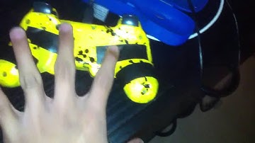 Painted Black Splatter PS3 Controller