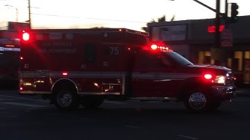 LAFD Rescue 75 Transporting