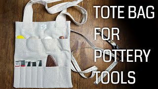 Sewing a Tool carrying Tote Bag for my Pottery Tools - YouTube 