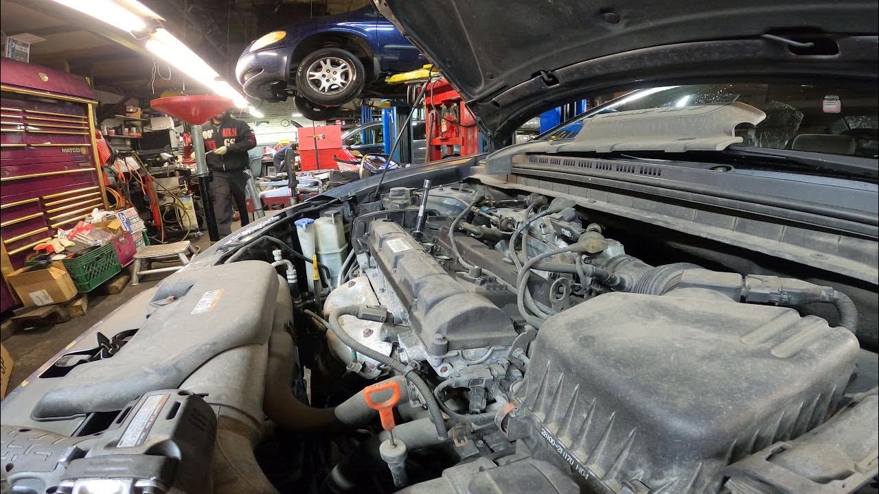 09' Elantra spark plugs - YouTube