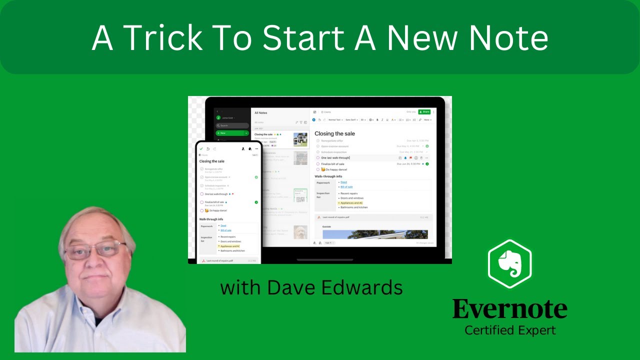 A Trick To Starting A New Note in Evernote - YouTube
