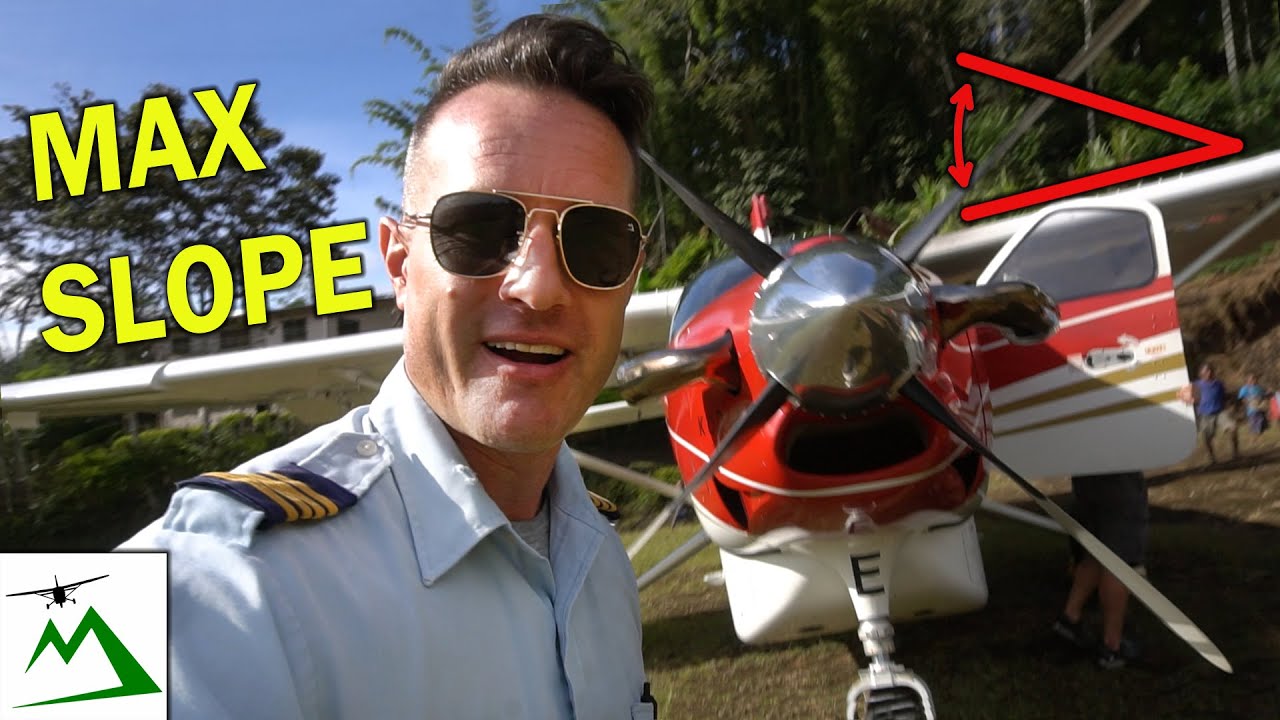 Landing a Kodiak Airplane on the Edge of a Mountain