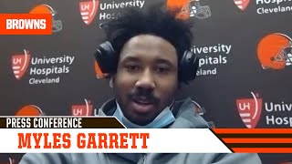 Myles Garrett Postgame Press Conference vs. Titans | Cleveland Browns