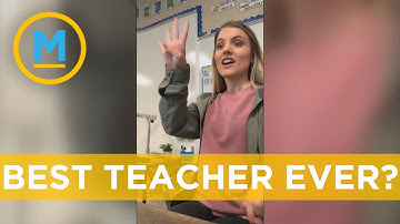 This kindergarten teacher might have the best remote-learning methods ever | Your Morning