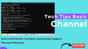 How to Run Docker Container using Docker Image in Microsoft Windows #tips #docker #dockers #windows