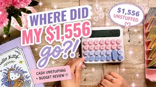 $1,556 Cash Unstuffing 💸 | Bills, Spending & A Fresh Budget Reset ♡ #cashunstuffing #moneymanagement screenshot 5