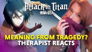 Purpose Through Tragedy? Attack on Titan - Therapist Reacts!