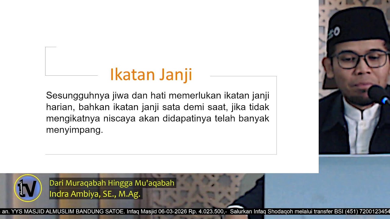 Dari Muraqabah Hingga Mu'aqabah  |  Indra Ambiya, SE., M.Ag.