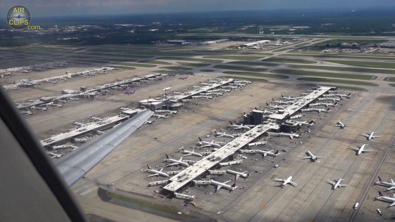 Massive Atlanta Airport Delta Md 90 Takeoff With Great Views Over This Endless Airport Airclips Youtube