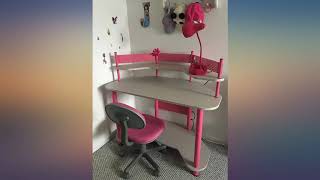 Calico Designs Study Corner Desk, Silver with Black review