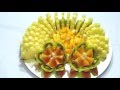 DELICIOUS SLICE FRUIT CENTER, HOW TO MAKE - By J.Pereira Art Carving Fruits and Vegetables