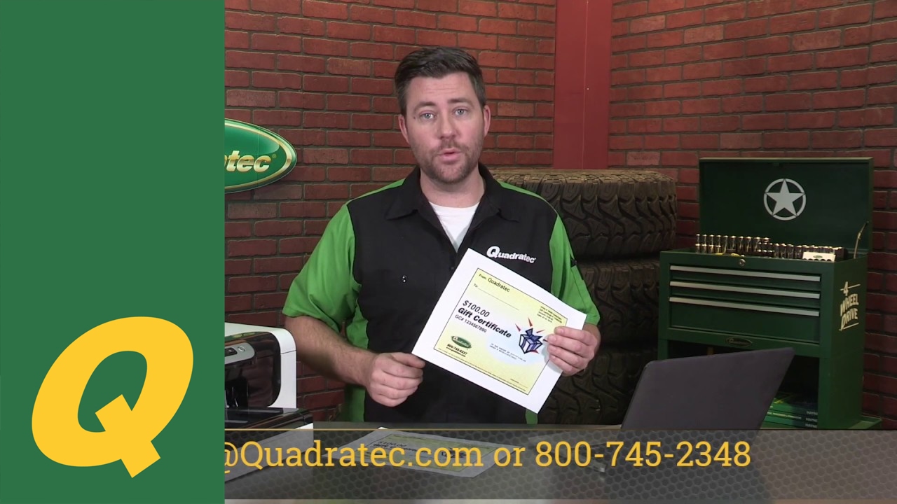 How to Print Quadratec Instant Gift Certificates | Quadratec