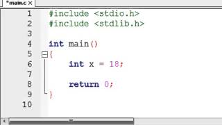 assigning a value to a variable