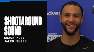 SHOOTAROUND SOUND: CAVALIERS VS. MAGIC | COACH MOSE \& JALEN SUGGS