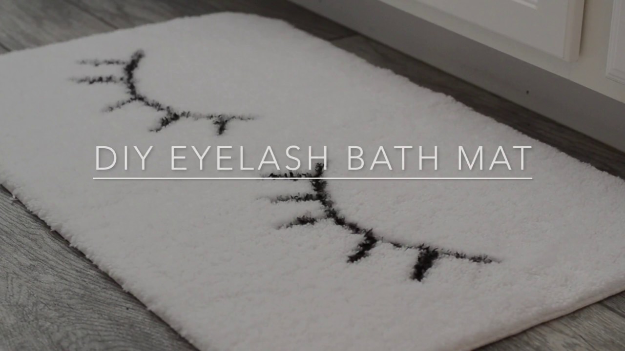 DIY Eyelash Bath Mat MINTED BOLD YouTube