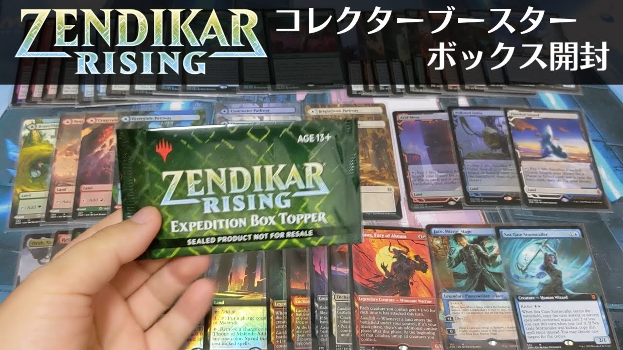 【MTG】ゼンディカーの夜明けコレクターブースターBOX開封【土地祭】 - YouTube