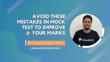 Avoid These Mistakes in Mock Test II Improve your Marks ll GATE ll Deep sangeet Maity