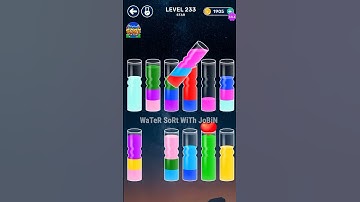 WaterSort Game || Level-233 || WaTeR SoRt WiTh JoBiN ||#gameplay #gaming #watersortcolorgame