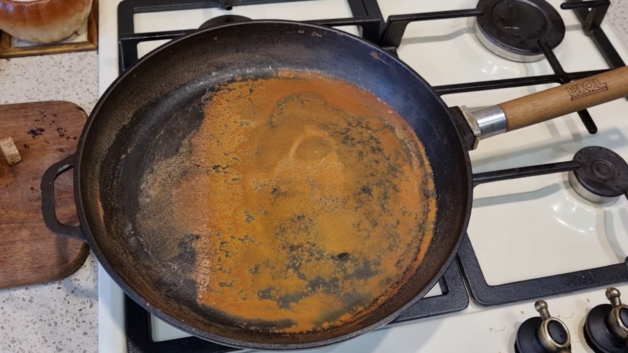 7. Как избавиться от ржавчины на чугунной сковородке. Экспресс-метод ...