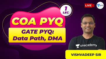 GATE Previous Year Questions on Data Path, DMA | COA PYQs | Lec 1 | GATE CSE/IT 2021 Exam