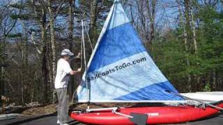 Assembly of SailboatsToGo kayak Sail Rig for  Aire, Sevylor