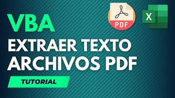 [TUTORIAL] Aprende a extraer datos de PDFs fácilmente con Excel VBA