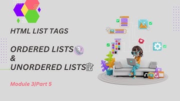 🎯 HTML Ordered & Unordered List | Module 3 Part 5 | Learn List Tag in HTML in Urdu / Hindi