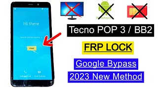 Tecno Pop 3 (BB2)FRP Bypass 2023 | All Tecno FRP Lock Remove | Google Bypass Without PC