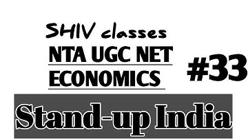 Stand-up India scheme||UGC NET ECONOMICS||by Shivangi Bhatt @SHIVclasseseconomics