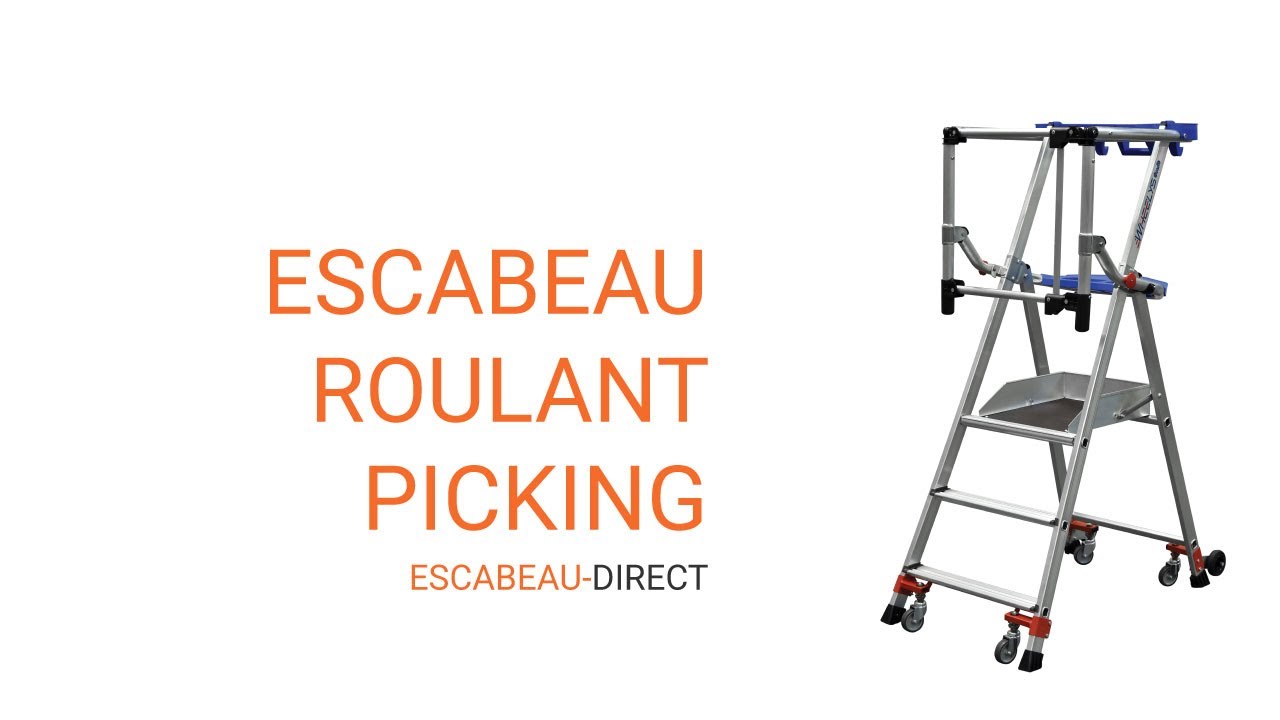 Escabeau roulant picking Wheelys - Escabeau Direct - MATISERE