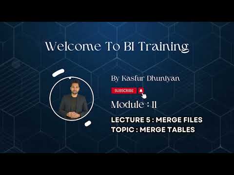 Lecture 92: Merge Files -  Merge Table in Power Query | Power BI |  Data Analysis
