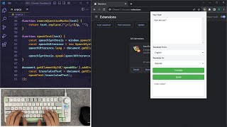 ASMR Programming - Coding Chrome Translator Extension - No Talking